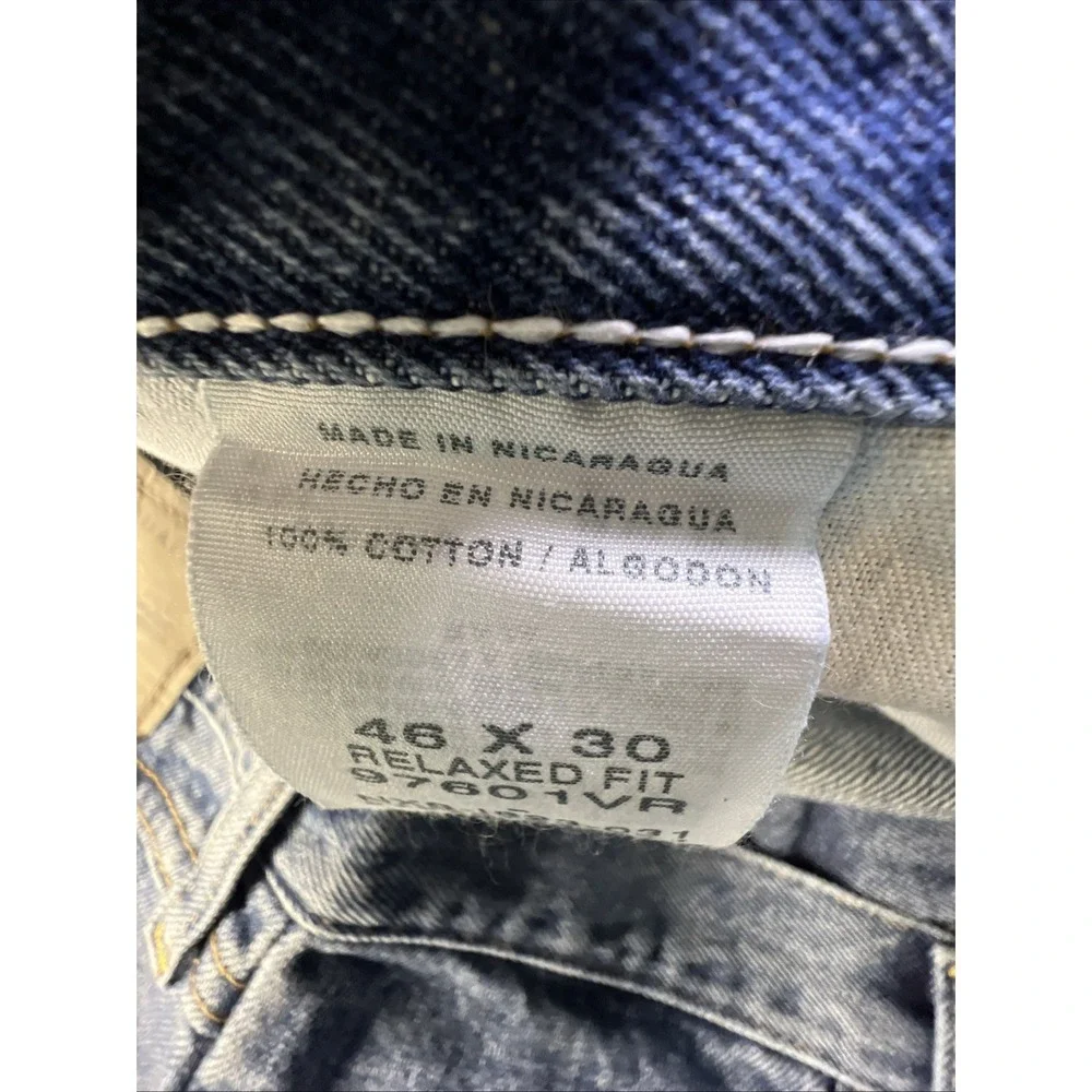 Wrangler Jeans Men 46x30 Relaxed Fit Straight Leg Denim Five Star Premium NWT